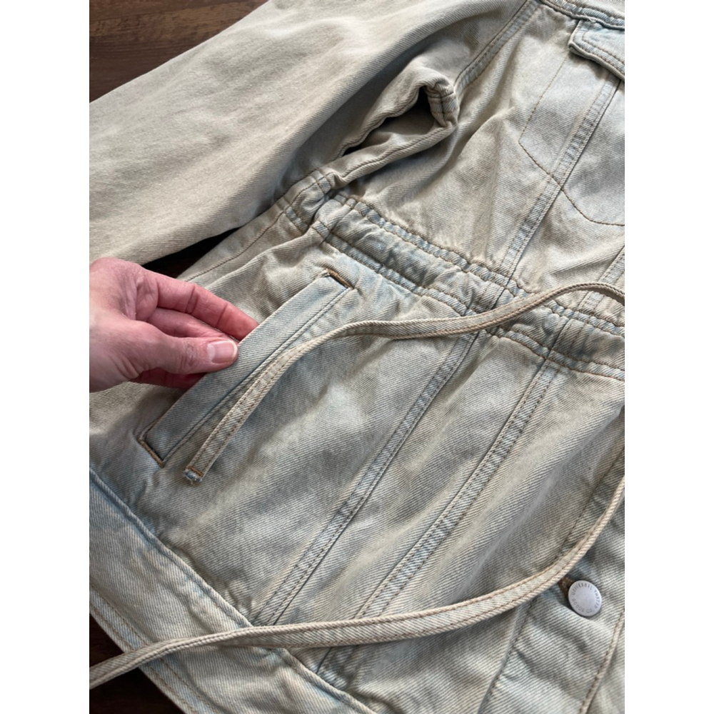Universal Thread NWT cinched waist denim jacket vintage wash XL - Picture 9 of 11